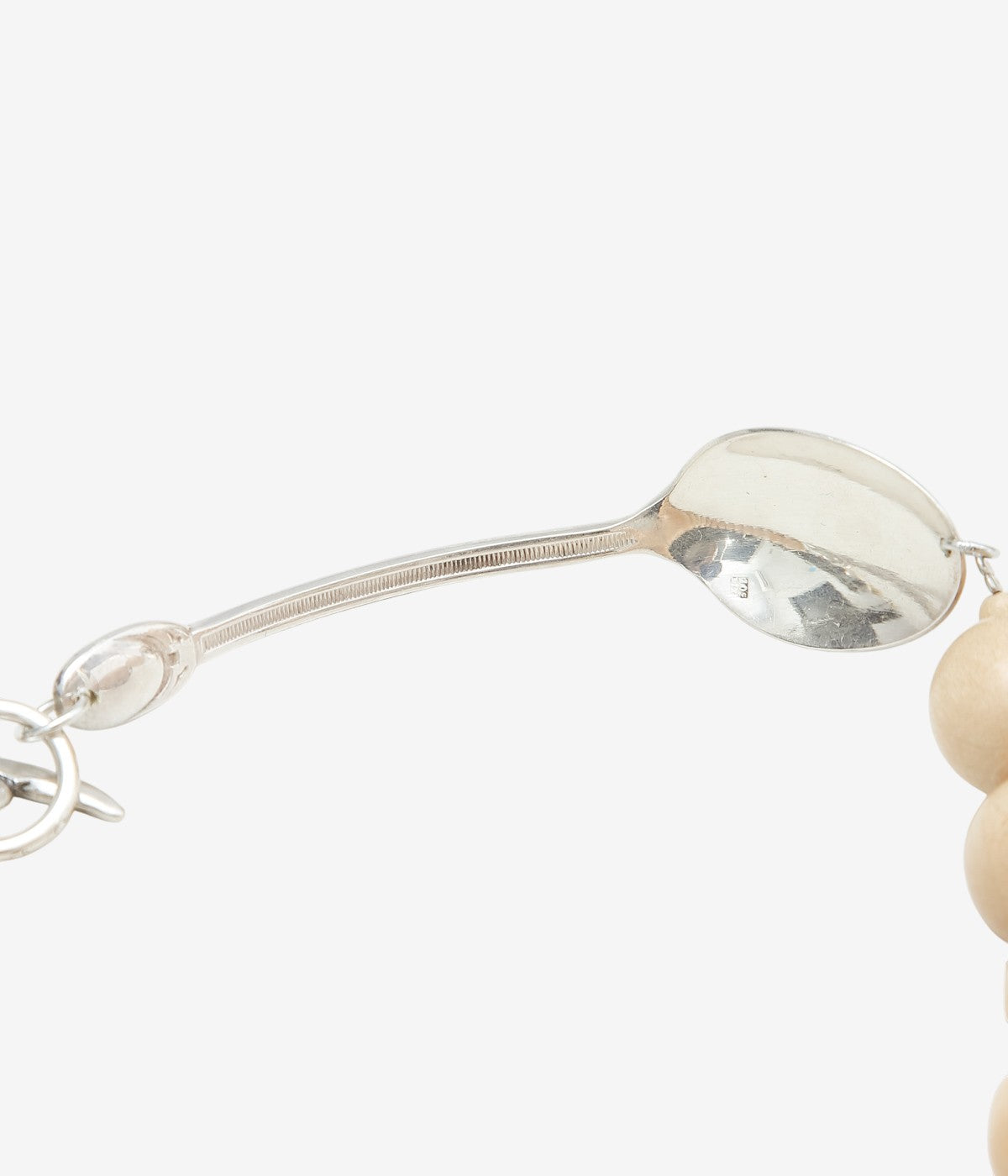 LA CATERINA JEWELRY ''WOODEN BEAD NECKLACE'' (LIGHT WOOD)