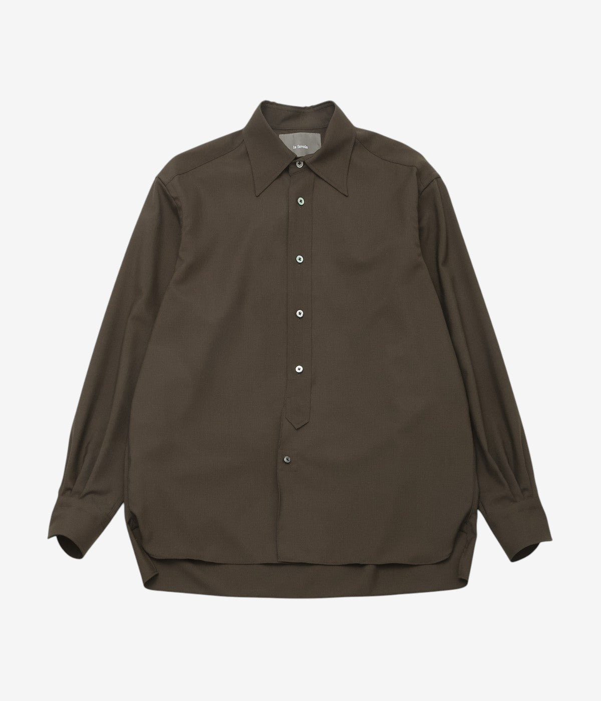 マ*ト様 lafavola Big Shirt - 2/72 Wool Trop LA FAVOLA ''BIG SHIRT'' (BROWN) – THE STORE BY MAIDENS