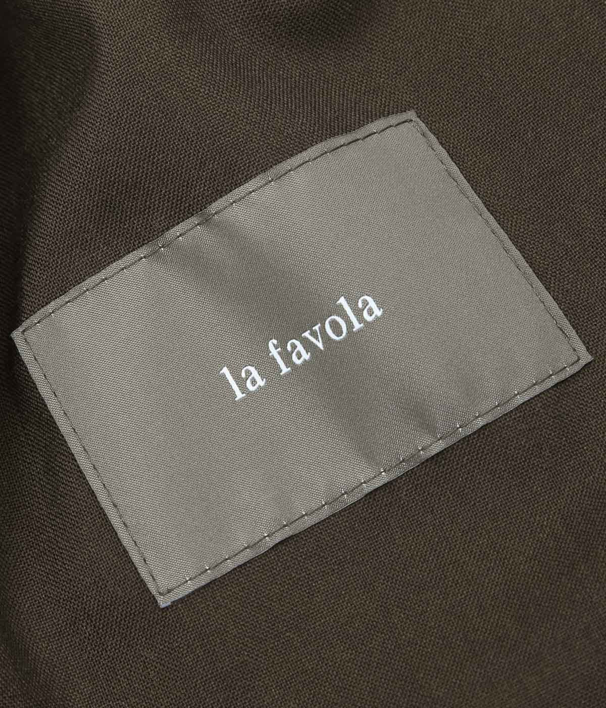 LA FAVOLA ''EASY PANTS PIPING'' (BROWN)