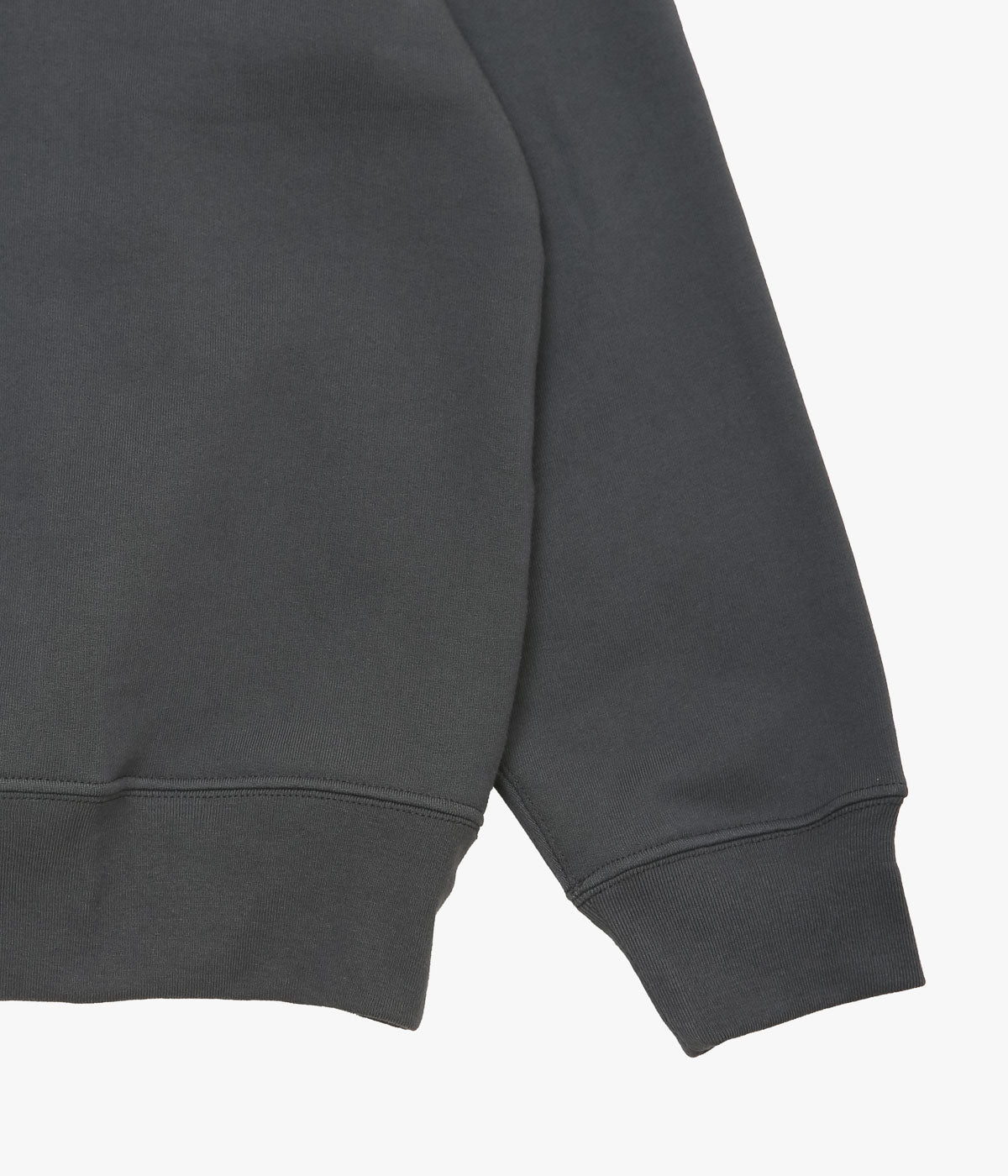LADY WHITE CO. ''COTTON WOOL QUARTER ZIP SWEATSHIRT'' (FADED BLACK)