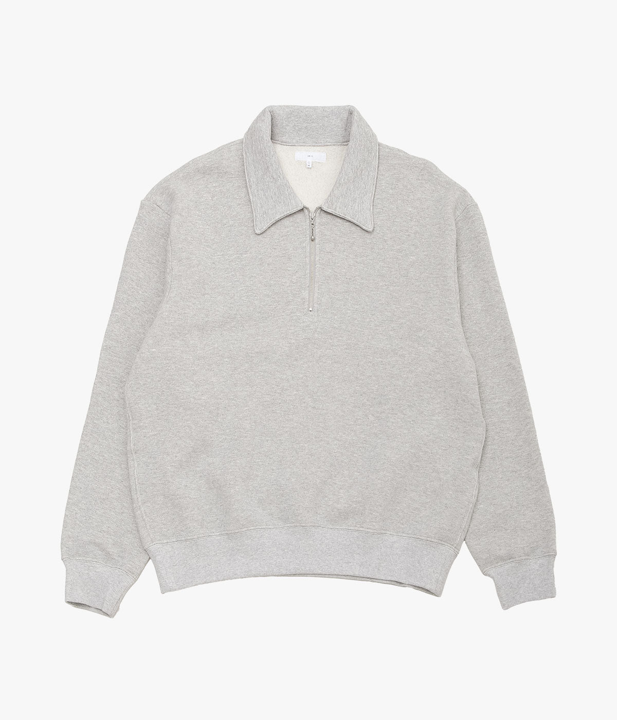 LADY WHITE CO. ''COTTON WOOL QUARTER ZIP SWEATSHIRT'' (HEATHER GREY)