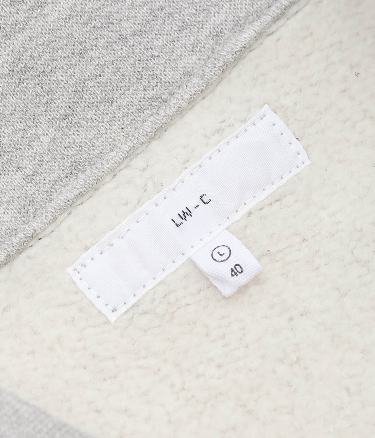 LADY WHITE CO. ''COTTON WOOL QUARTER ZIP SWEATSHIRT'' (HEATHER GREY)