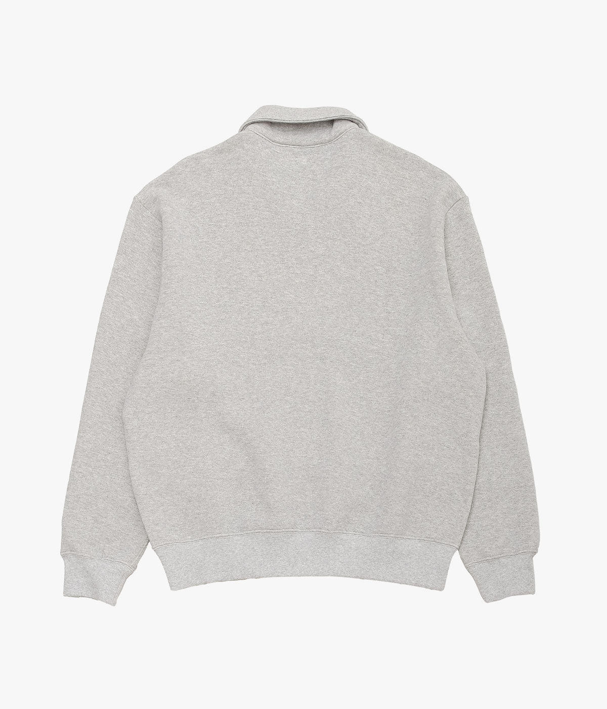 LADY WHITE CO. ''COTTON WOOL QUARTER ZIP SWEATSHIRT'' (HEATHER GREY)