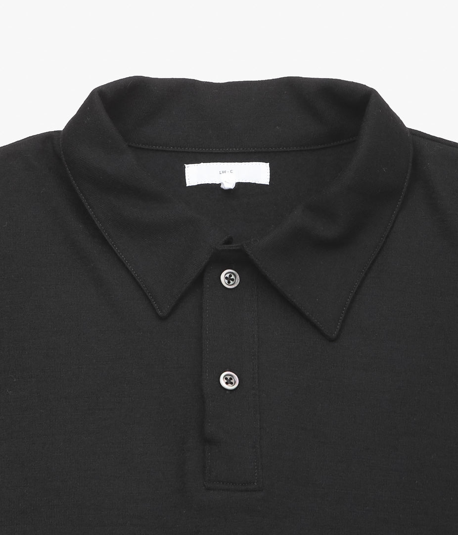 LADY WHITE ''SUMMER WOOL POLO'' (BLACK)
