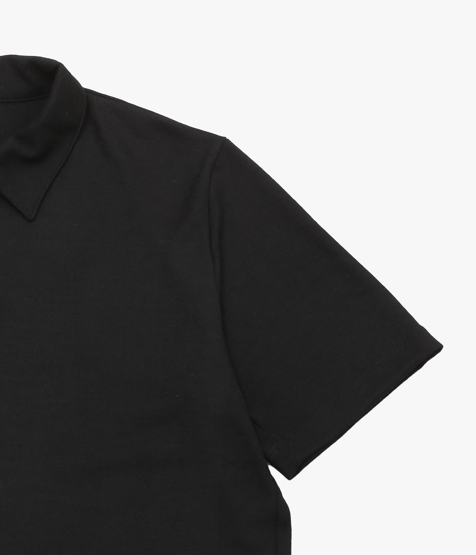 LADY WHITE ''SUMMER WOOL POLO'' (BLACK)