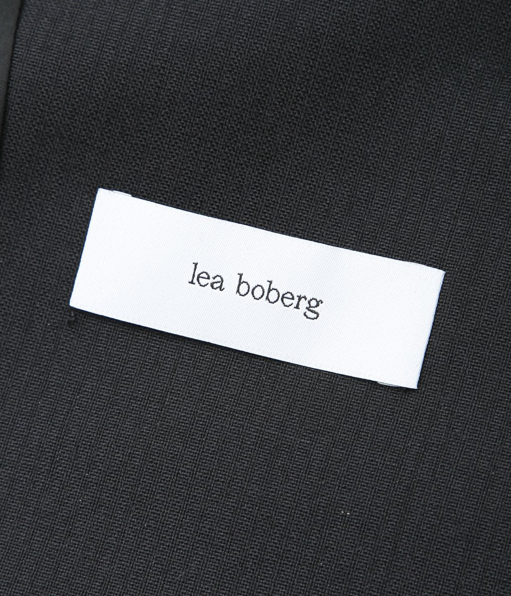 LEA BOBERG ''RPL BLAZER | DUGDALE PEERLESS'' (BLACK SELF STRIPE)
