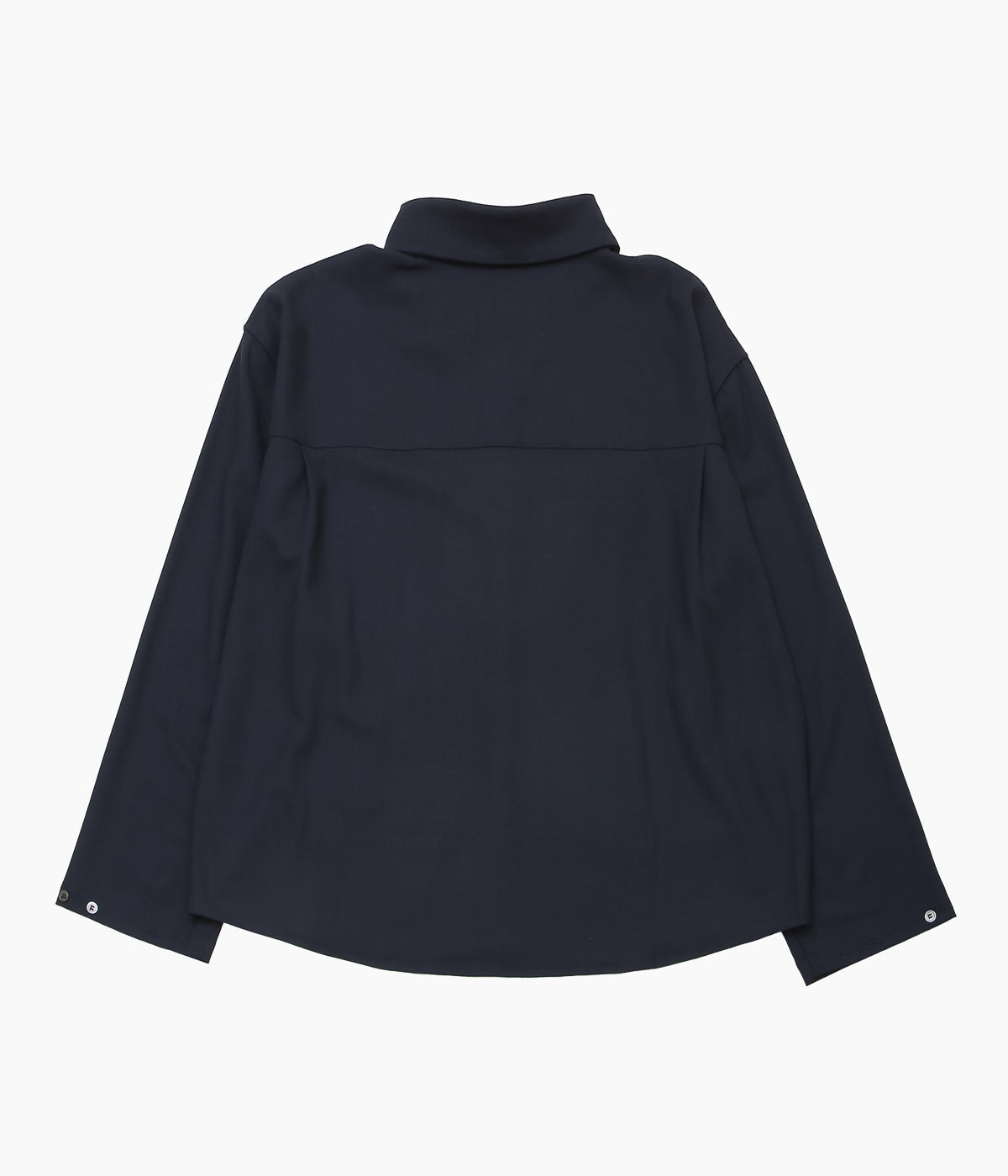 LEA BOBERG ''SC SHIRT (BRITISH WOOL CREPE)'' (NAVY)