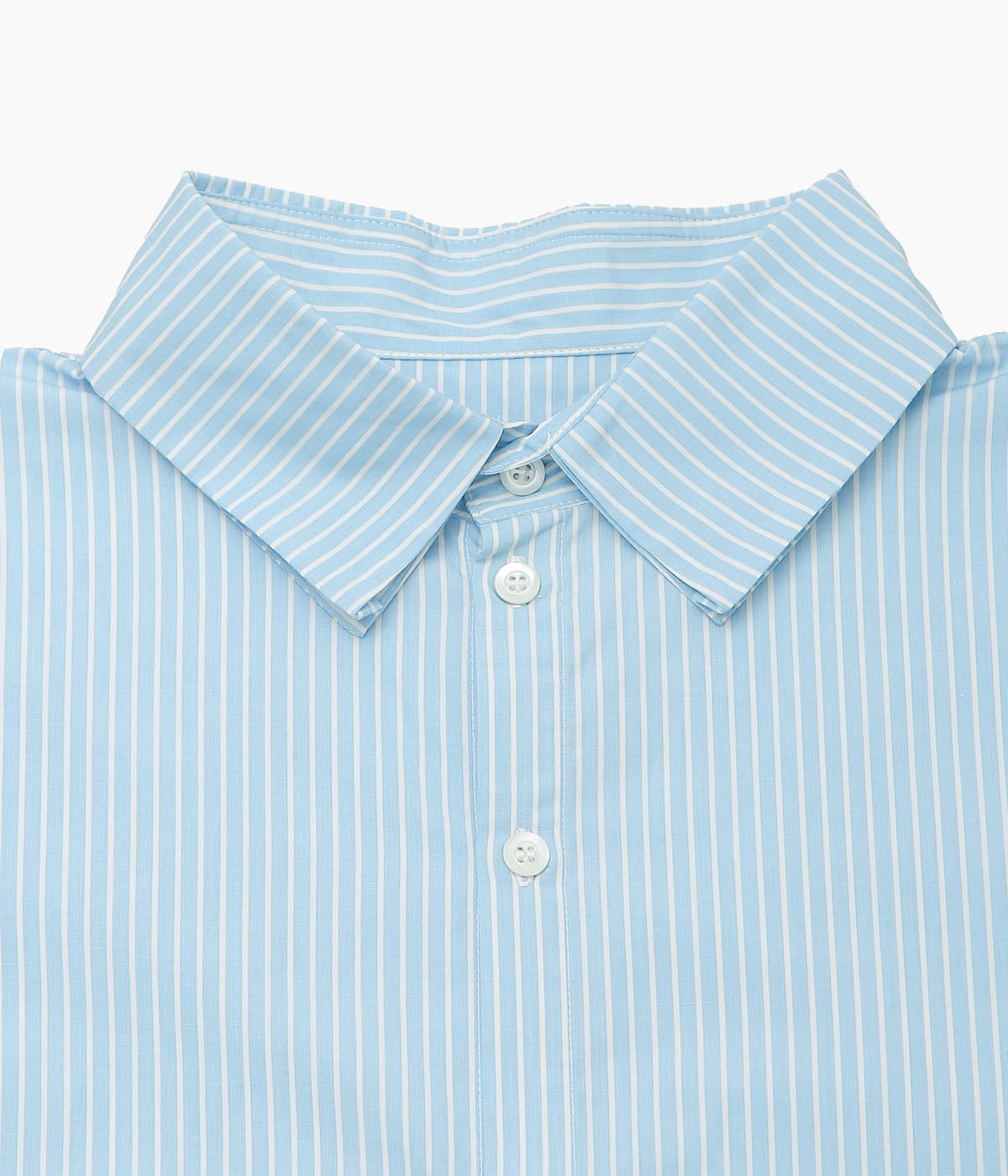 LEA BOBERG ''SC SHIRT (JAPANESE COTTON POPLIN)'' (CANDY STRIPE BLUE)