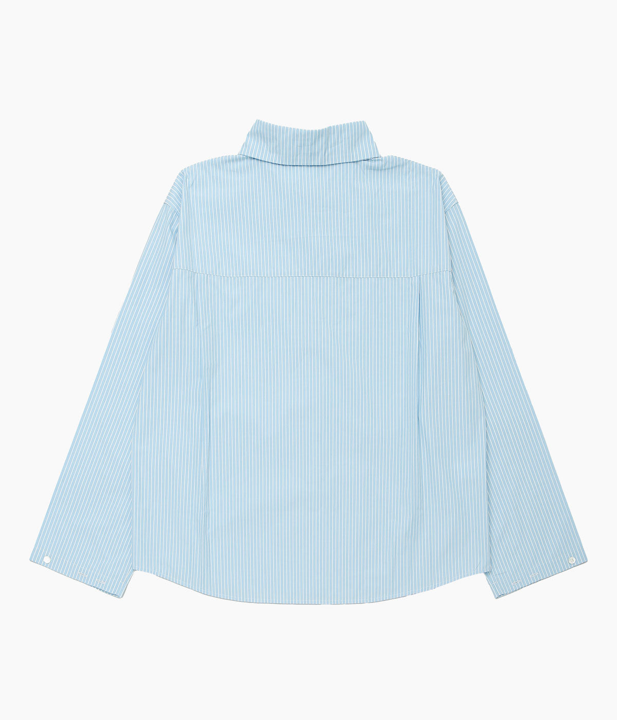 LEA BOBERG ''SC SHIRT (JAPANESE COTTON POPLIN)'' (CANDY STRIPE BLUE)
