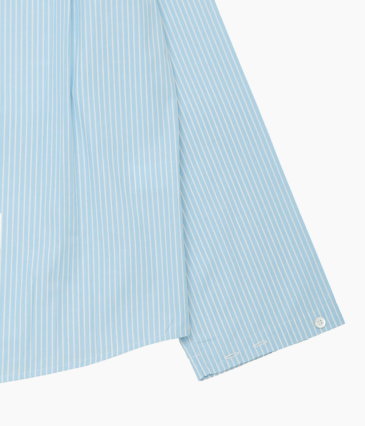 LEA BOBERG ''SC SHIRT (JAPANESE COTTON POPLIN)'' (CANDY STRIPE BLUE)
