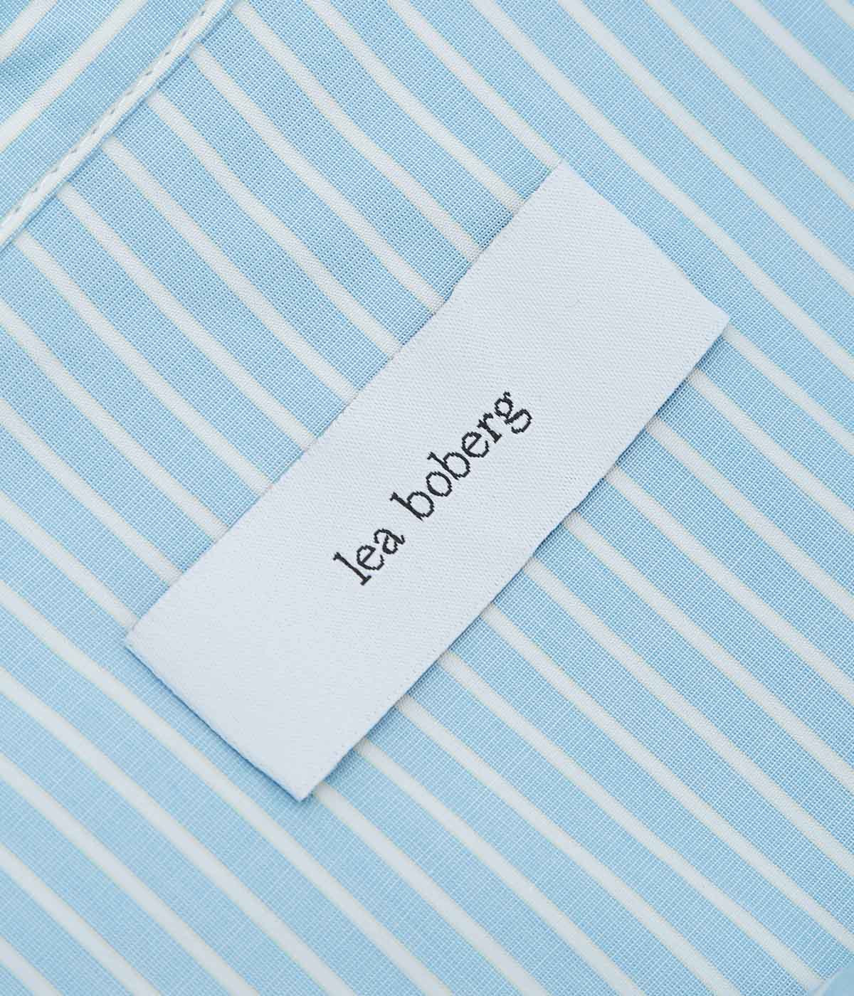 LEA BOBERG ''SC SHIRT (JAPANESE COTTON POPLIN)'' (CANDY STRIPE BLUE)