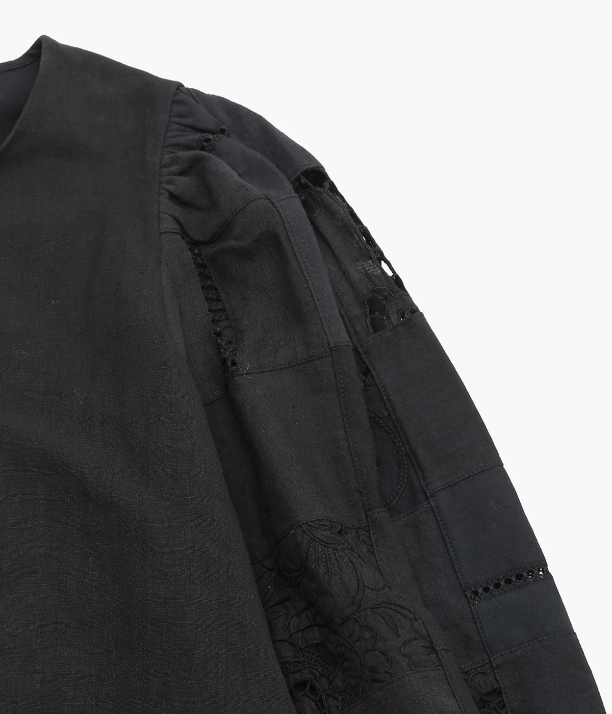 MAISON FLORE ''CAMELIA TOP'' (BLACK 3)