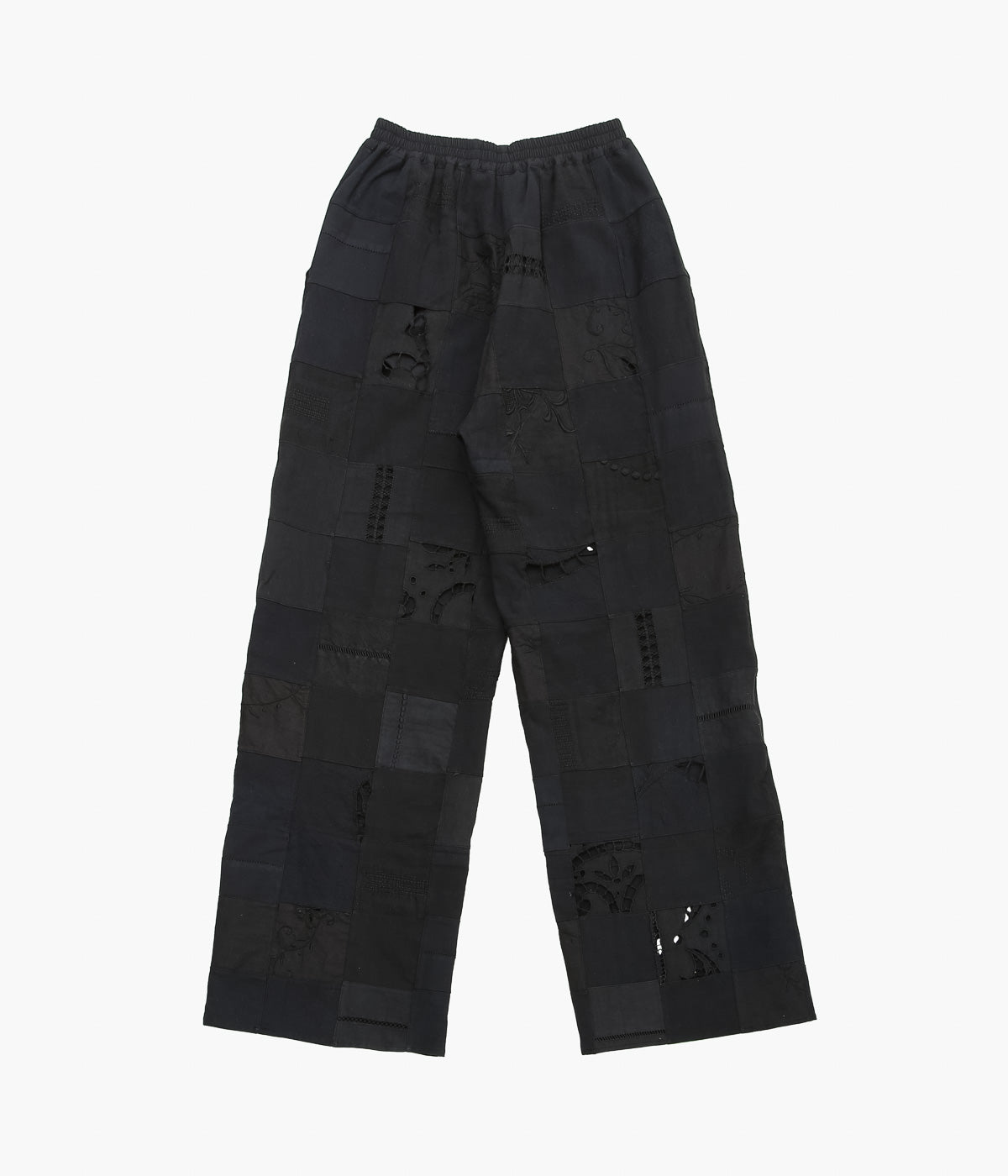 MAISON FLORE ''PIVOINE PATCHWORK PANTS'' (BLACK 2)