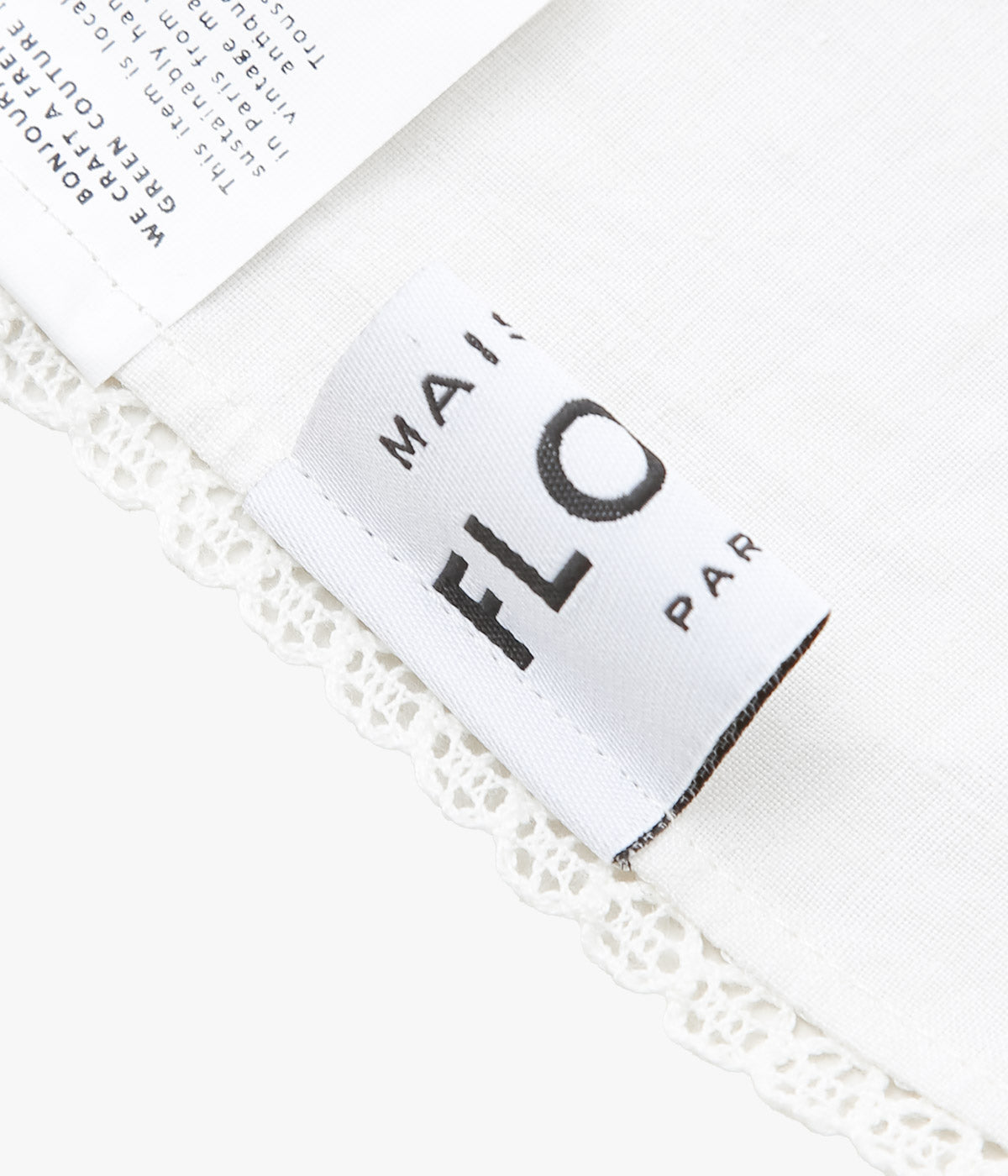 MAISON FLORE ''ROMARIN SQUARE SCARF 120'' (WHITE 5)