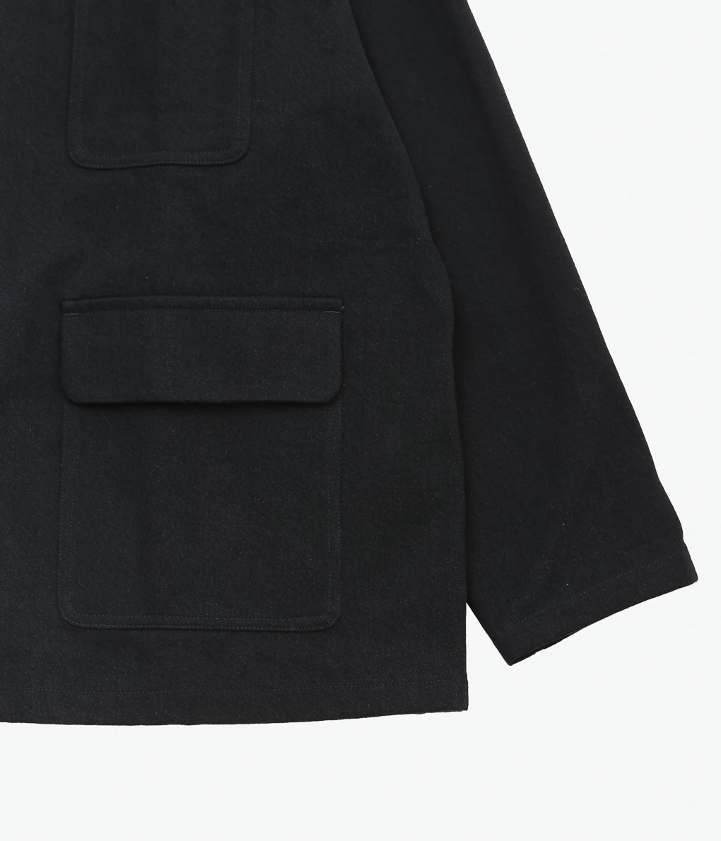 MAN-TLE ''JEBOK JACKET'' (BLACK DENIM)