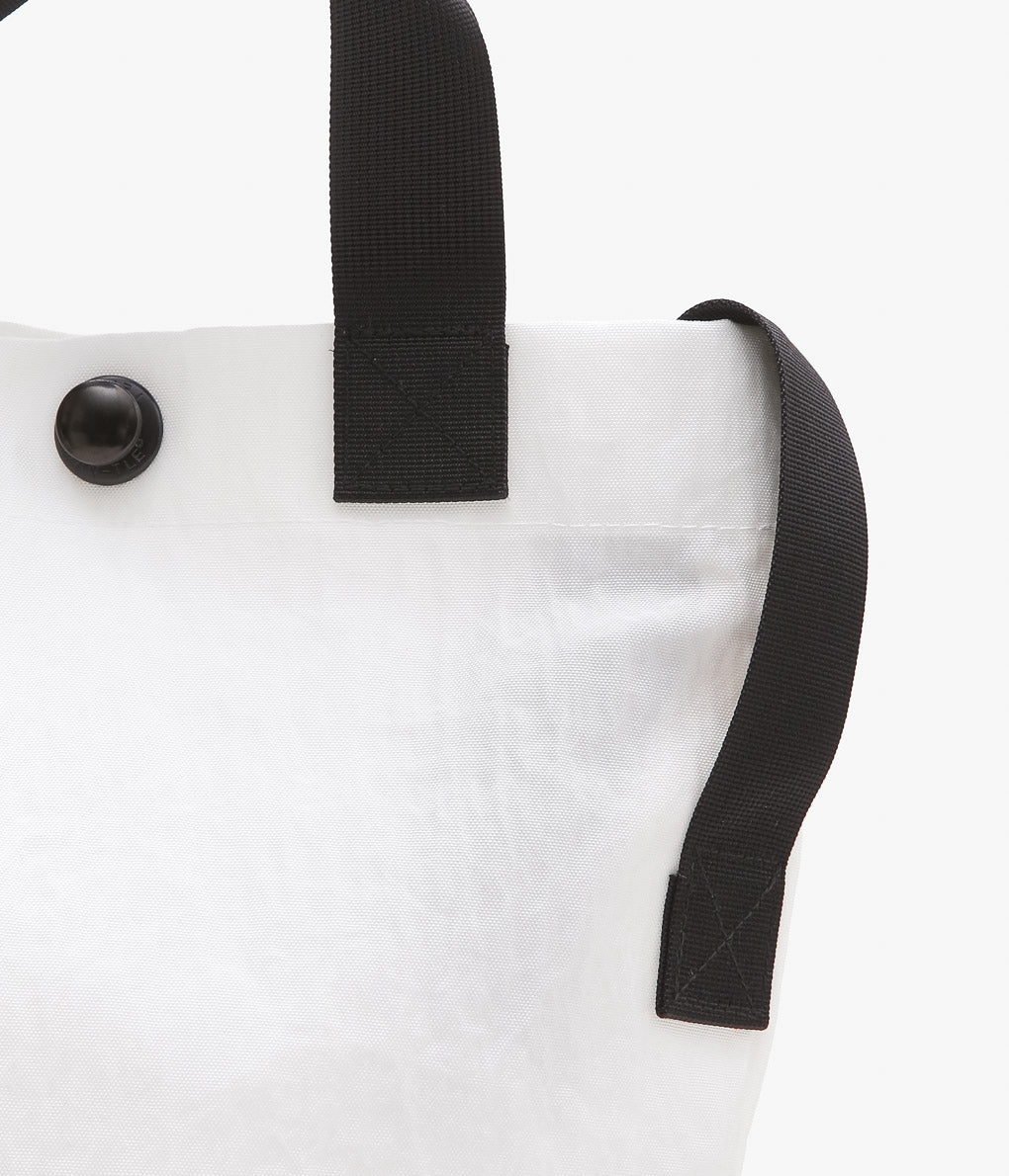 MAN-TLE ''MINI TOTE'' (WHITE NYLON)