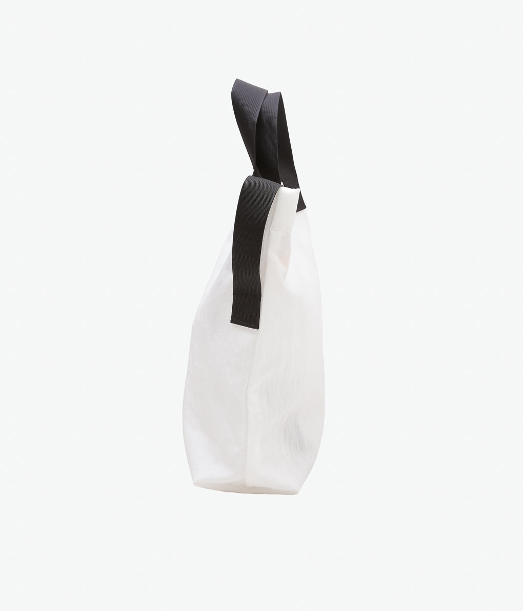 MAN-TLE ''MINI TOTE'' (WHITE NYLON)