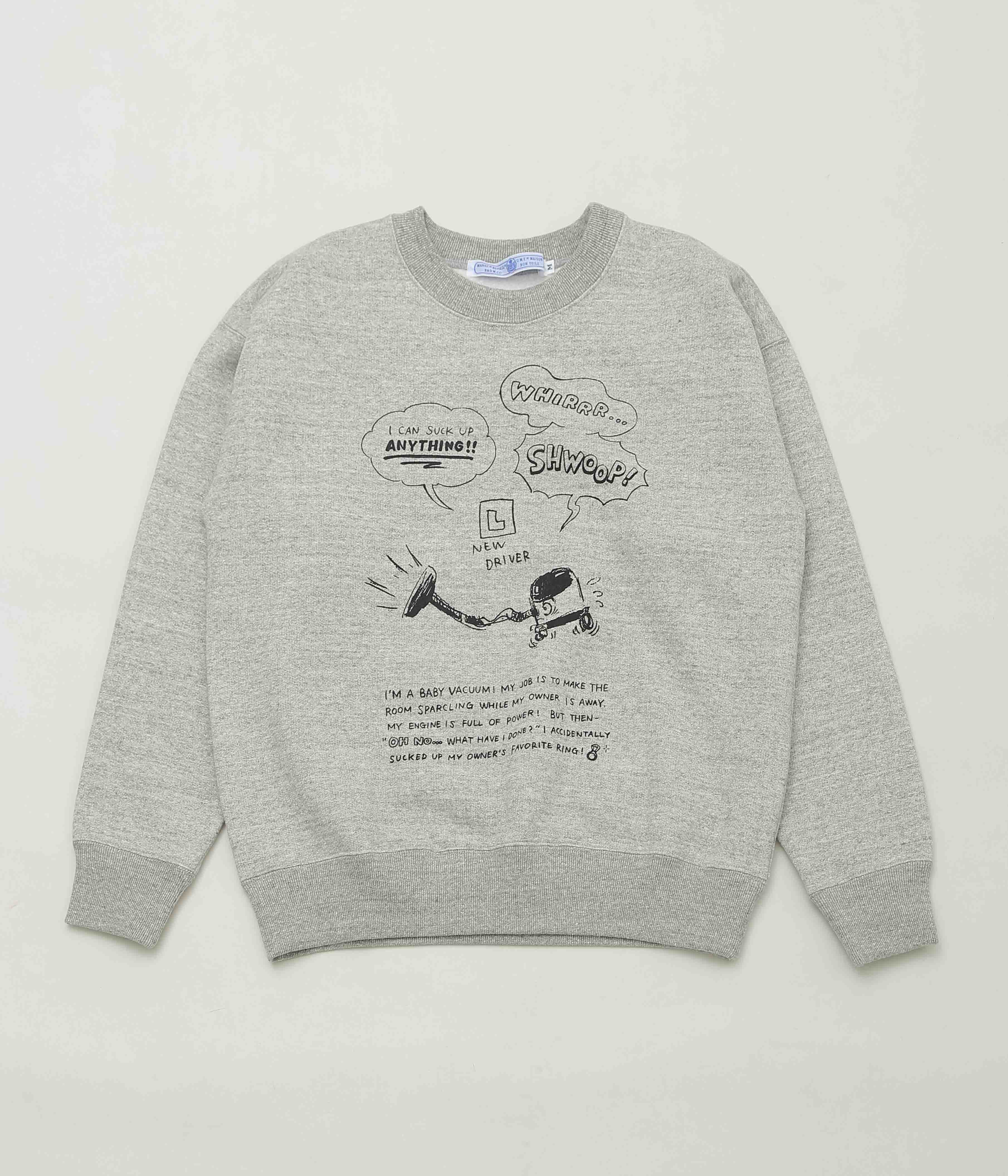 OLDMAN'S TAILOR ''VACUUM BOY SWEAT SHIRT'' (HEATHER GRAY) – THE