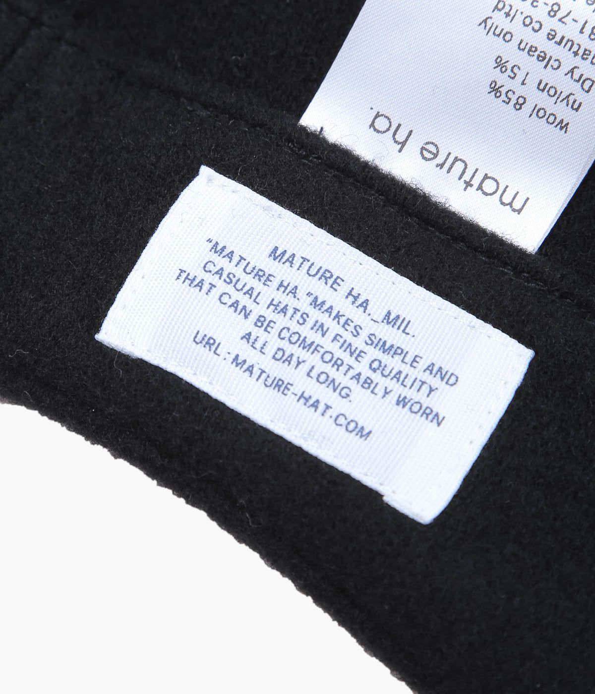 MATURE HA._MIL ``HOOD'' (BLACK)