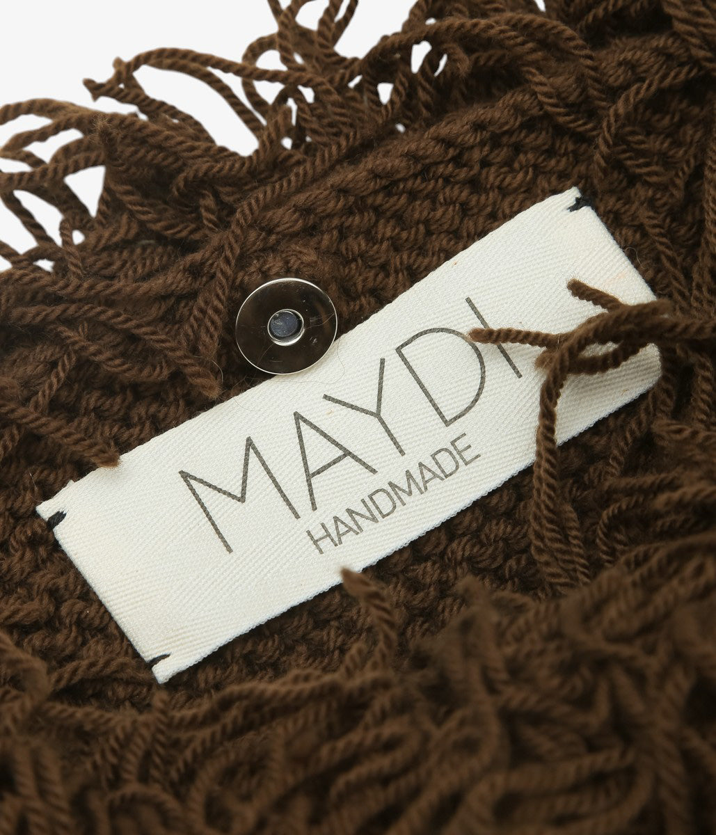 MAYDI ''TRES FRINGE BAG'' (DARK BROWN)