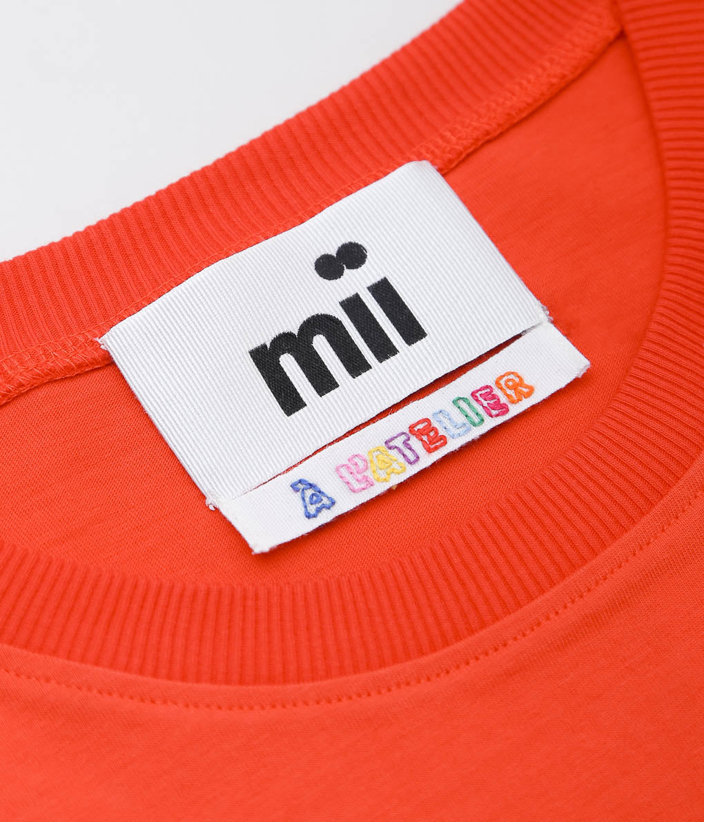 MII ''T SHIRT WRITTIK'' (ROUGE FEU(RED))