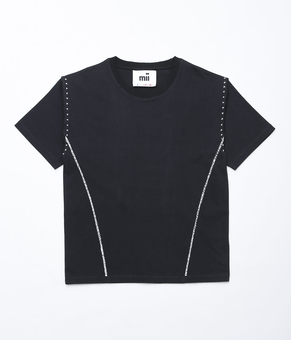 MII ''T SHIRT WRITTIK'' (ARDOISE(BLACK))