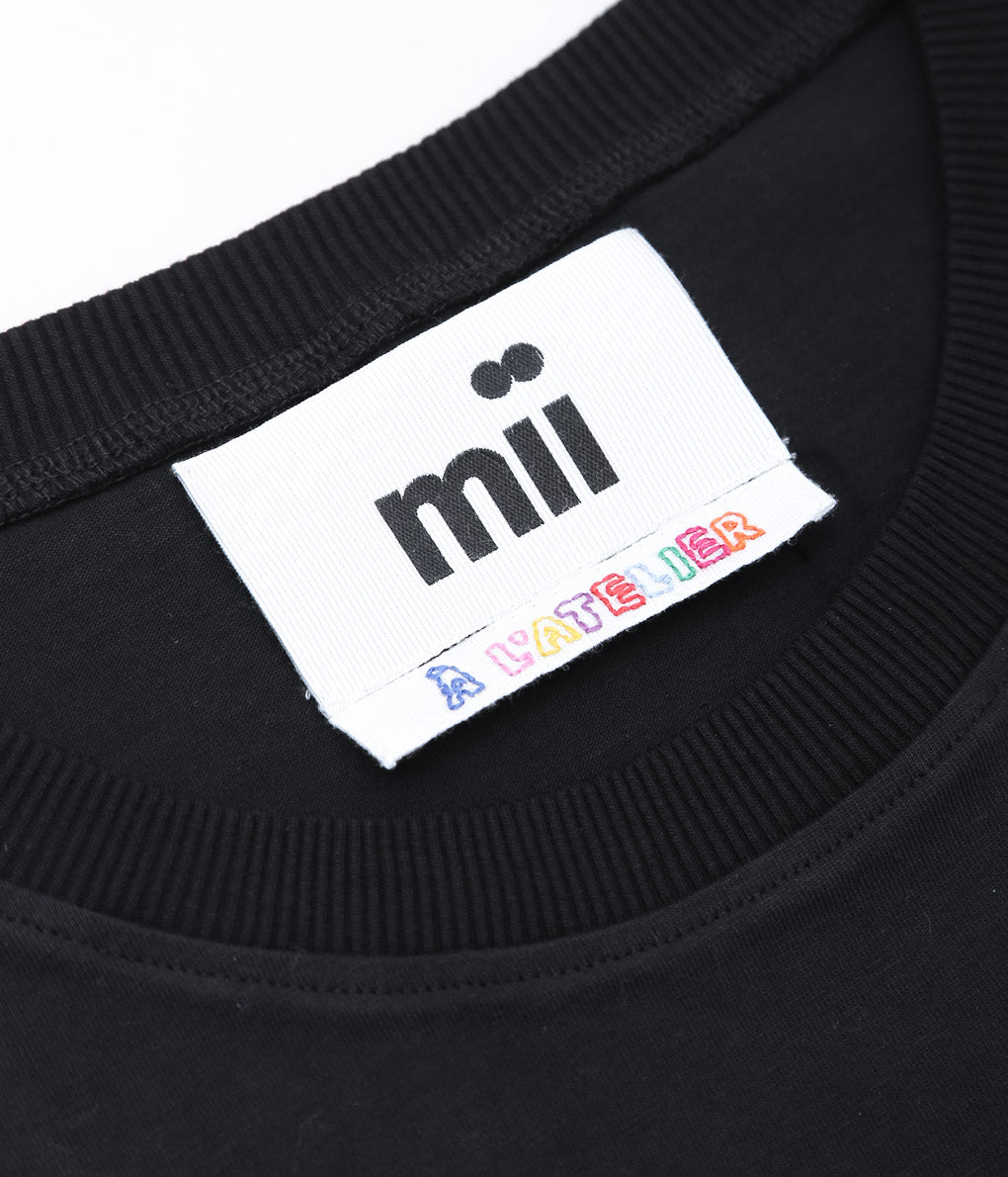 MII ''T SHIRT WRITTIK'' (ARDOISE(BLACK))
