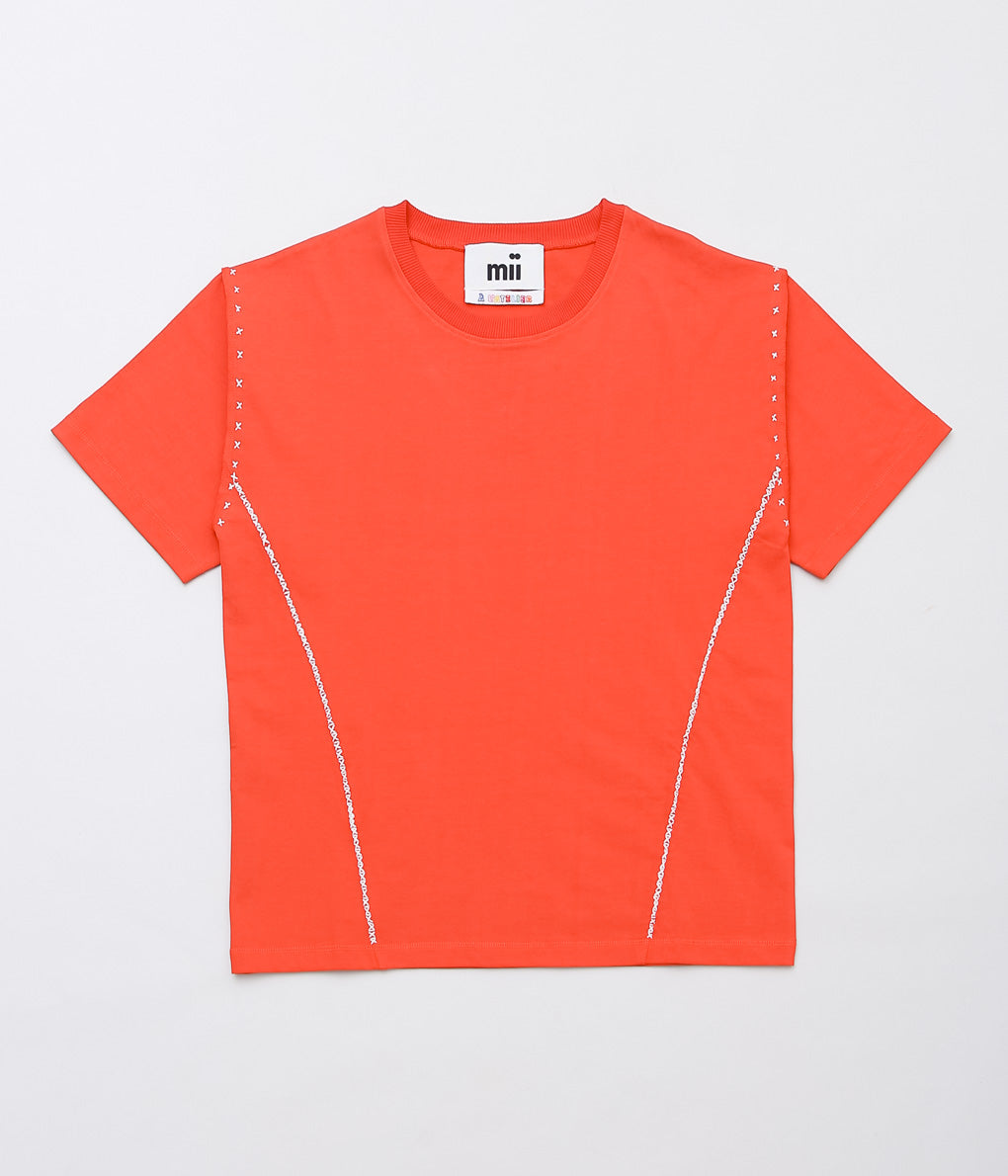 MII ''T SHIRT WRITTIK'' (ROUGE FEU(RED))