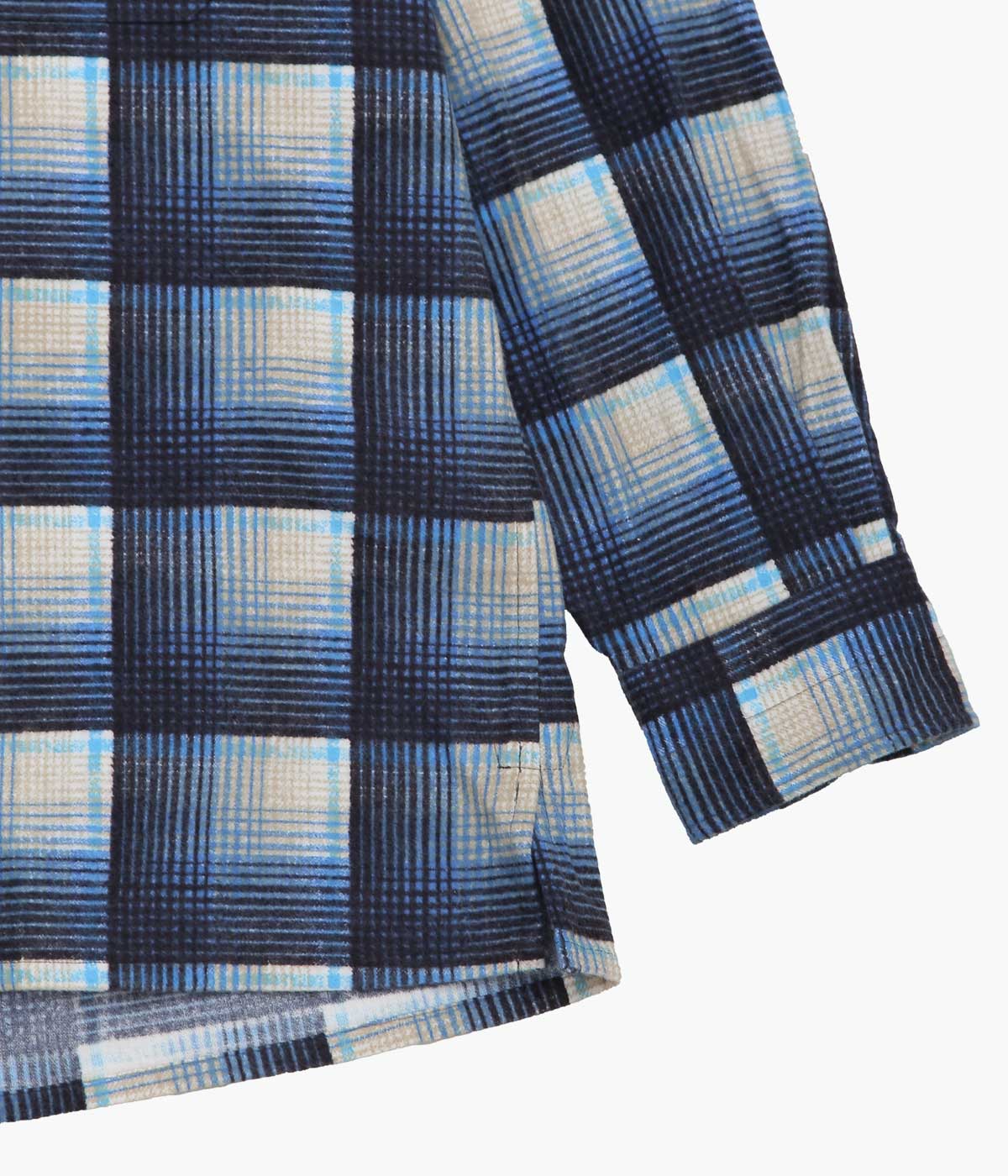 MOJITO ''ABSHINTH SHIRT BAR.2.0 COTTON FLANNEL PLAID''(BLUE)
