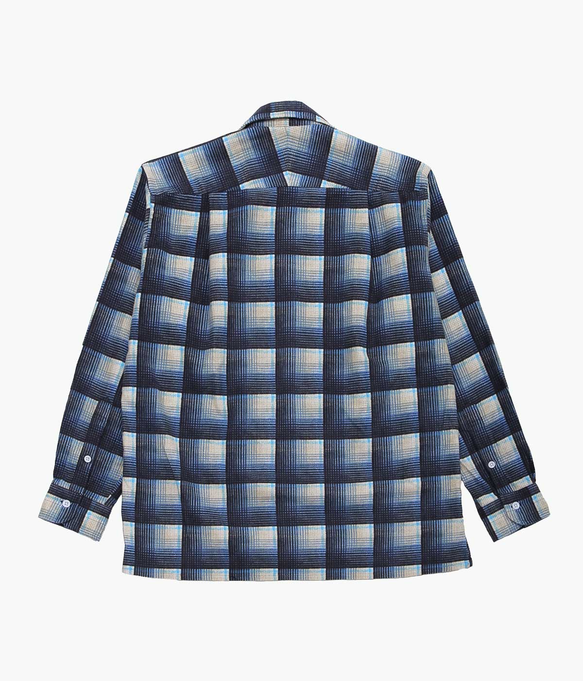 MOJITO ''ABSHINTH SHIRT BAR.2.0 COTTON FLANNEL PLAID''(BLUE)