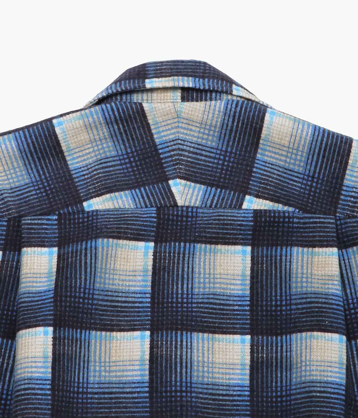 MOJITO ''ABSHINTH SHIRT BAR.2.0 COTTON FLANNEL PLAID''(BLUE)