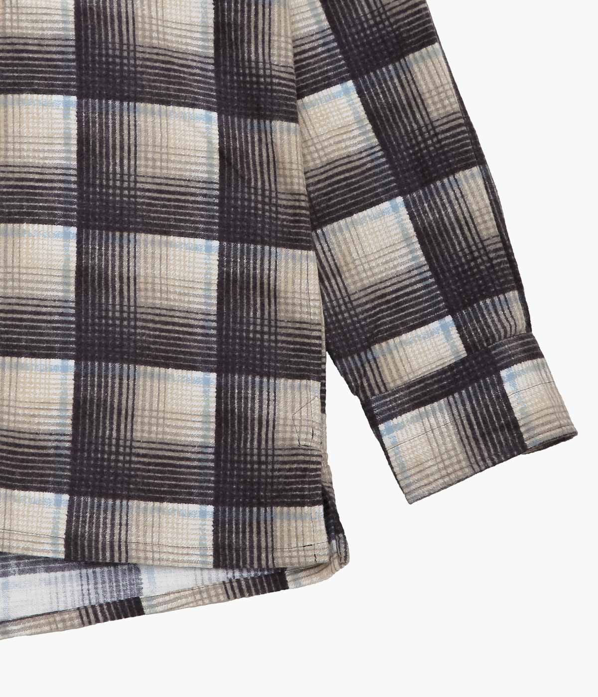 MOJITO ''ABSHINTH SHIRT BAR.2.0 COTTON FLANNEL PLAID'' (GREY)