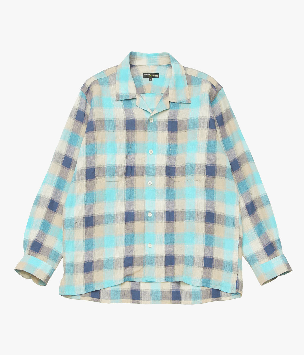 MOJITO モヒートABSHINTH SHIRT gingham ネイビーXL MOJITO ''ABSHINTH SHIRT LINE PLAID'' (BLUE) – THE STORE BY MAIDENS