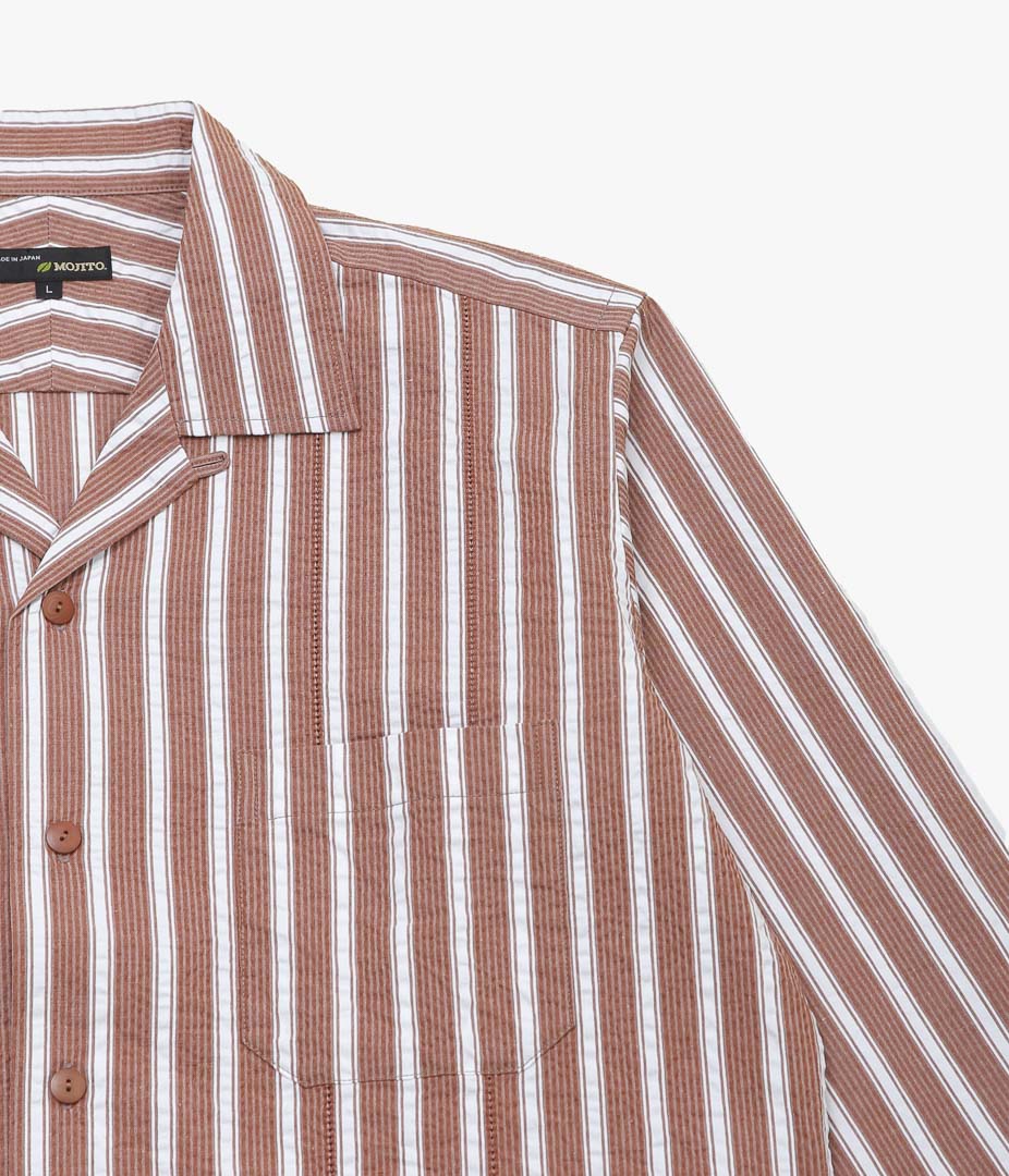 MOJITO ''ABSHINTH SHIRT_PICO EMBROIDERY'' (BROWN)