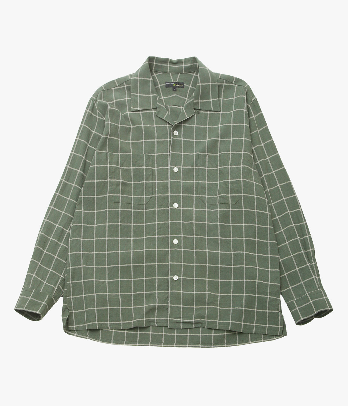 MOJITO ''ABSHINTH SHIRT WINDOWPANE'' (GREEN) – THE STORE BY MAIDENS
