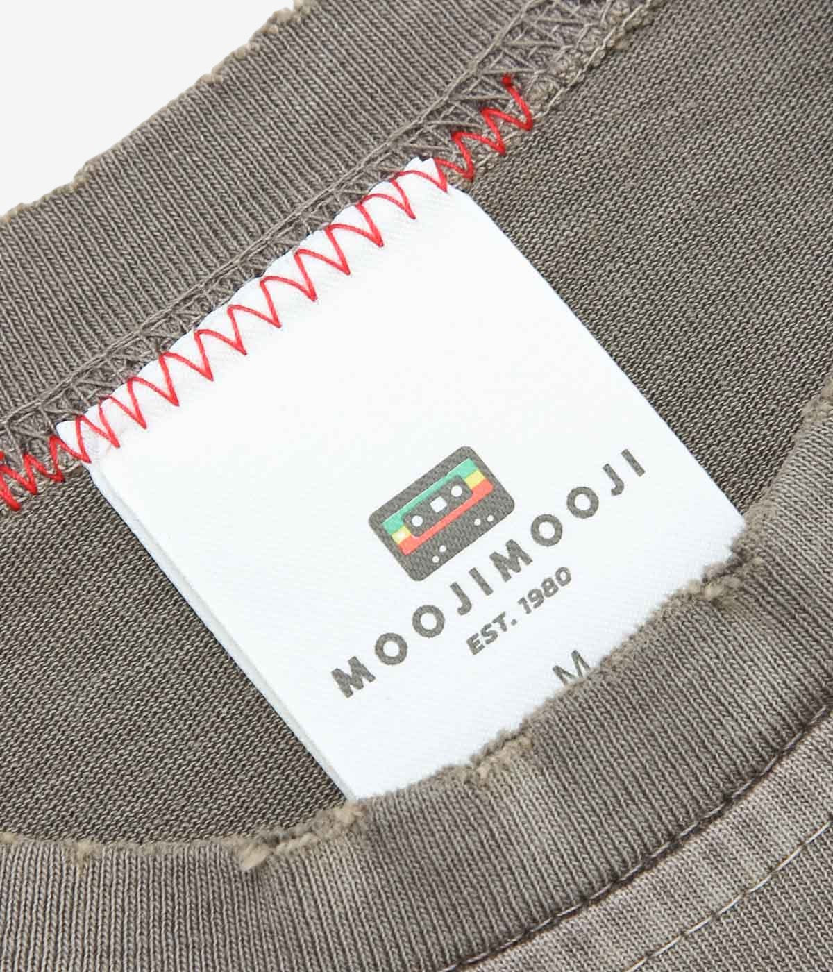 MOOJI MOOJI 'OS 크롭 티셔츠 AGED EXTRA' (스톤 그레이)
