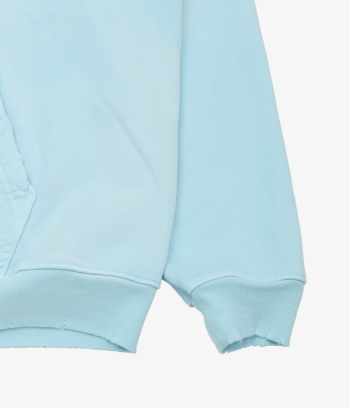 MOOJI MOOJI ''OVERSIZE ZIP UP HOODIE AGED'' (BABY BLUE)