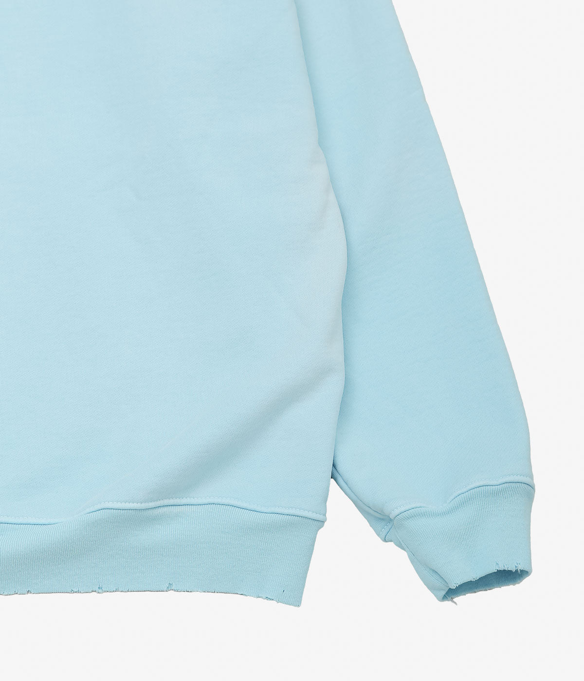 MOOJI MOOJI ''OVERSIZE ZIP UP HOODIE AGED'' (BABY BLUE)