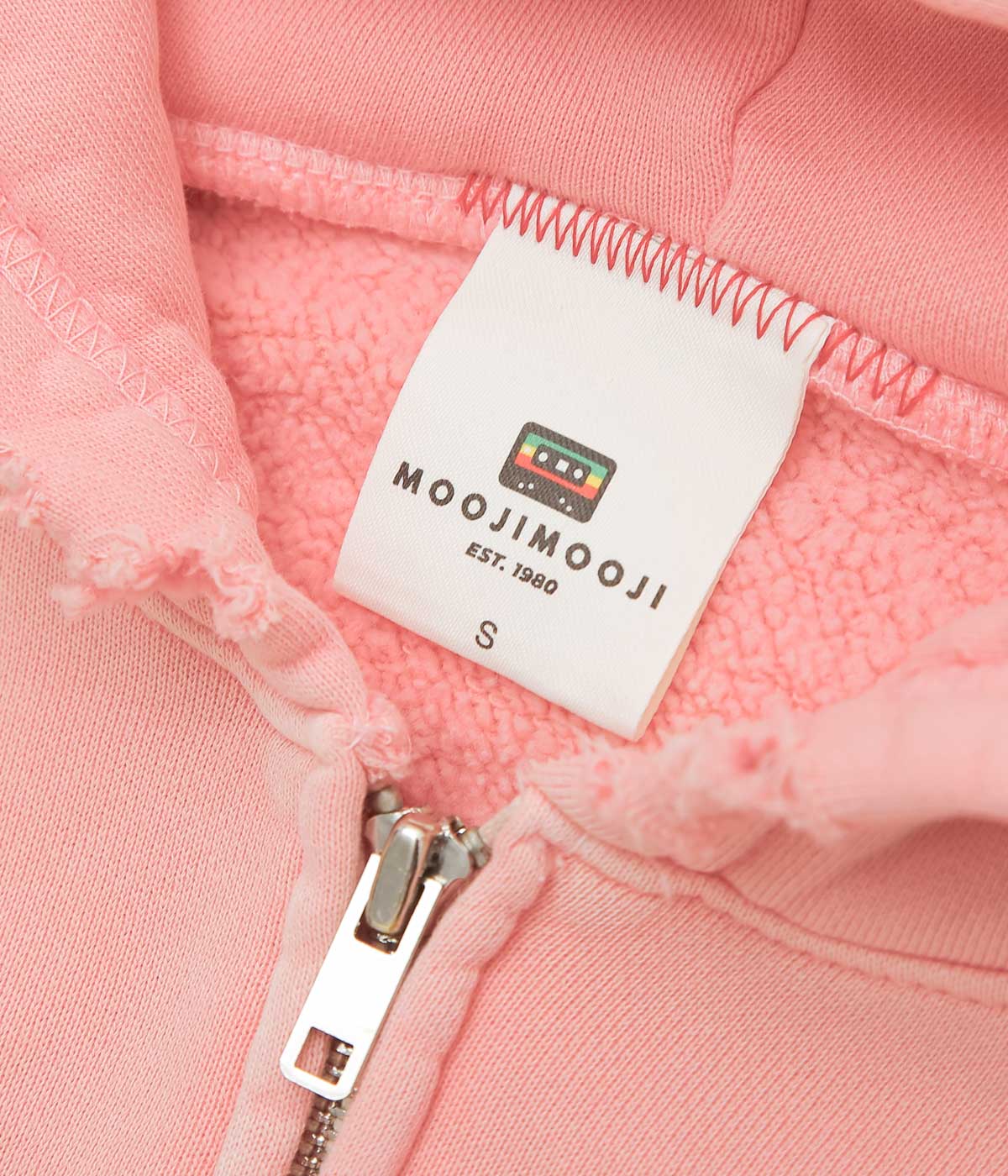 MOOJI MOOJI ''OVERSIZE ZIP UP HOODIE STREET ''(NEW PINK)