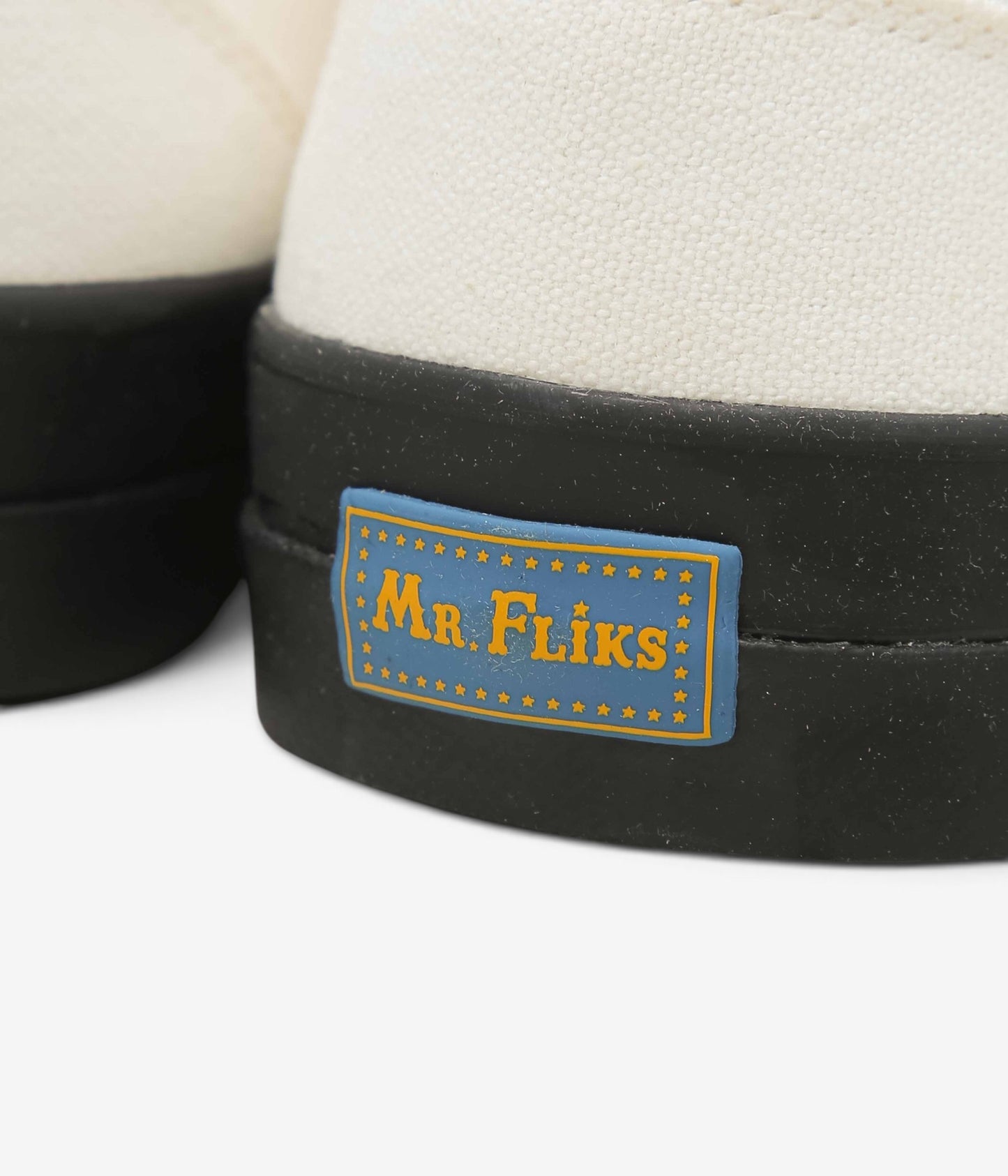 MR.FLIKS ''REDONDO CANVAS SNEAKERS'' (WHITE BLACK SOLE)