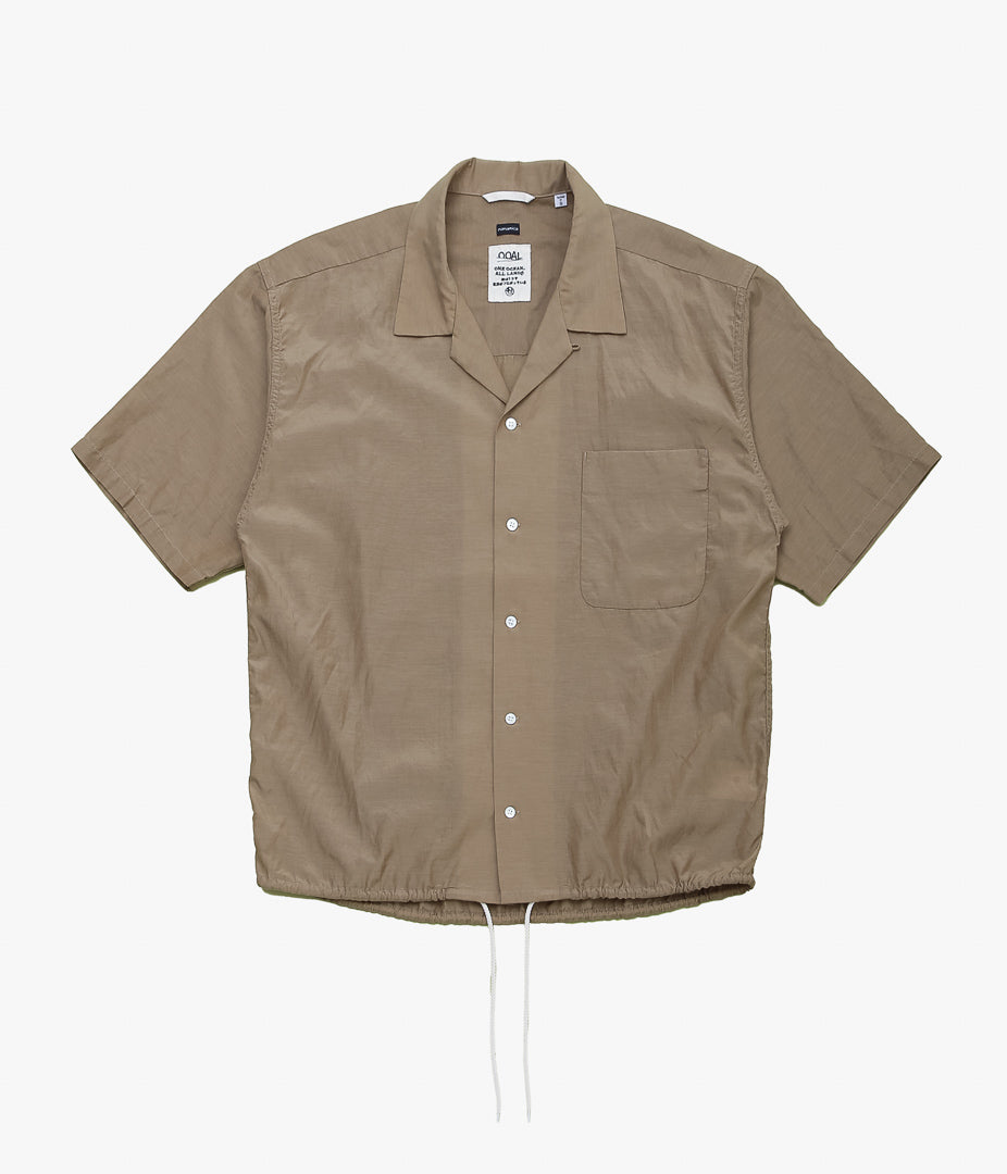 NANAMICA ''OPEN COLLAR S/S SHIRT'' (BEIGE)