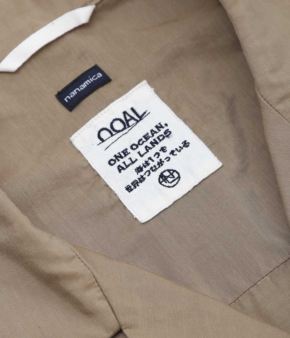 NANAMICA ''OPEN COLLAR S/S SHIRT'' (BEIGE)