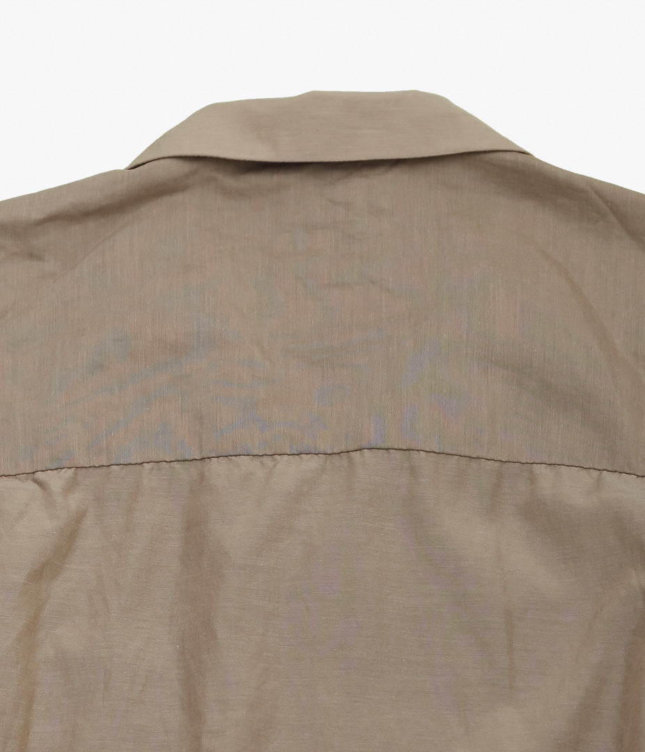 NANAMICA ''OPEN COLLAR S/S SHIRT'' (BEIGE)