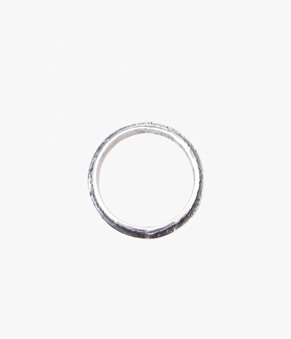 NATIVE AMERICAN JEWELRY ''AARON ANDERSON TWOFA CAST RING #25'' (SILVER)
