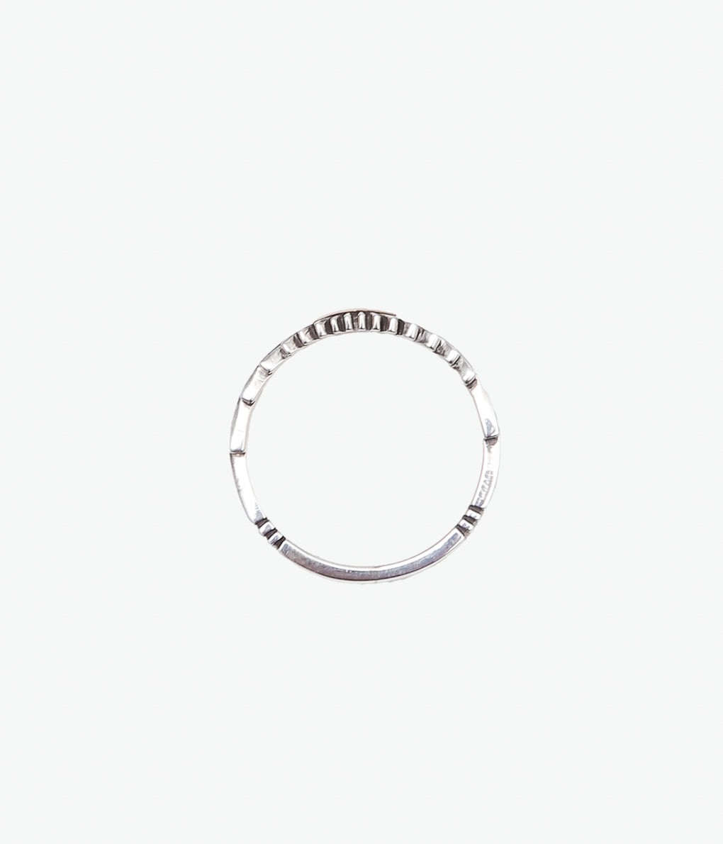 NATIVE AMERICAN JEWELRY ''PAT BEDONIE SUN BURST RING #22.5'' (SILVER)