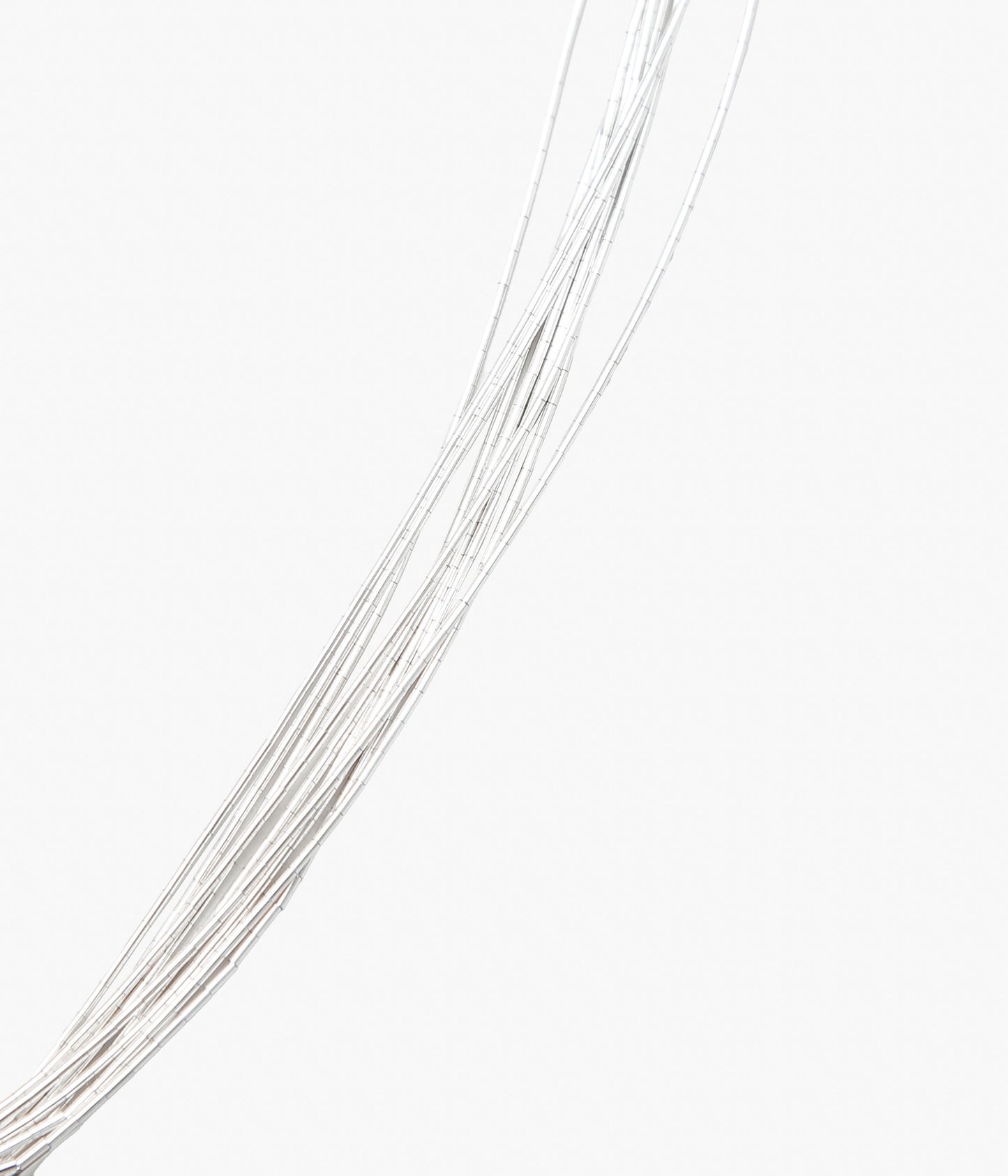 NAVAJO ''LIQUID SILVER NECKLACE 10-STRAND(50cm)'' (SILVER)