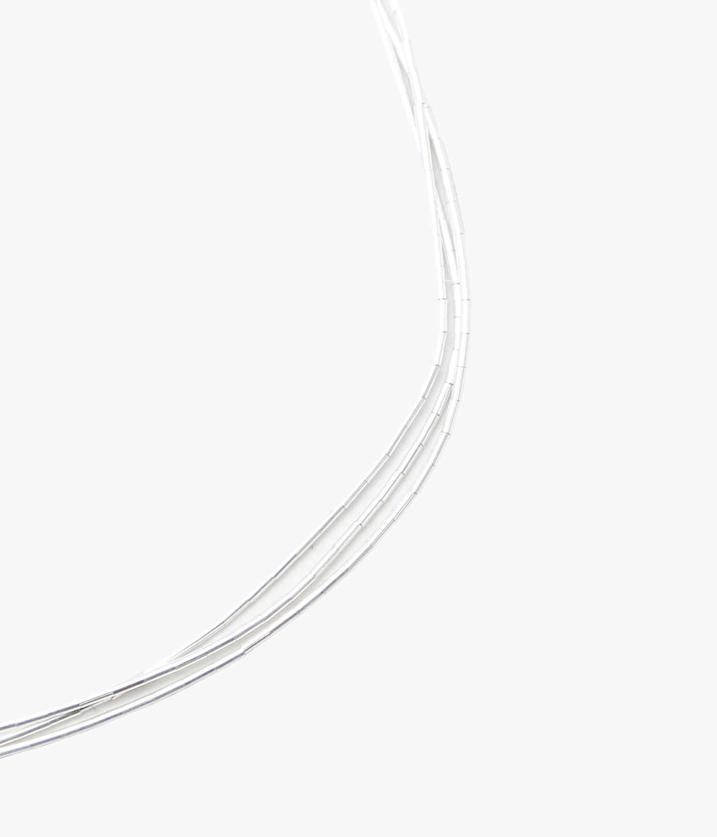 NAVAJO ''LIQUID SILVER NECKLACE 3-STRAND(50cm)'' (SILVER)