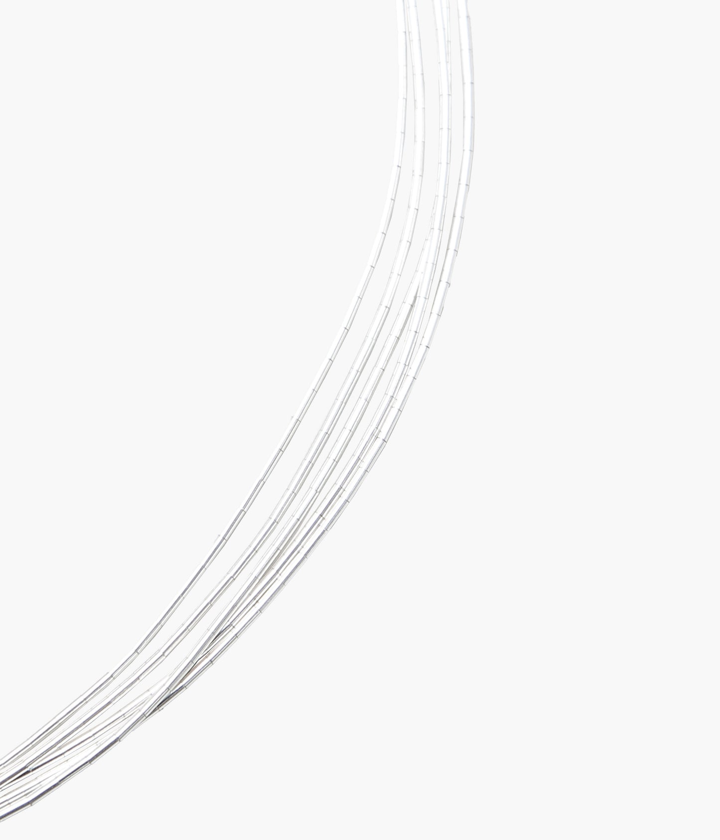 NAVAJO''LIQUID SILVER NECKLACE 5-STRAND(50cm)'' (SILVER)