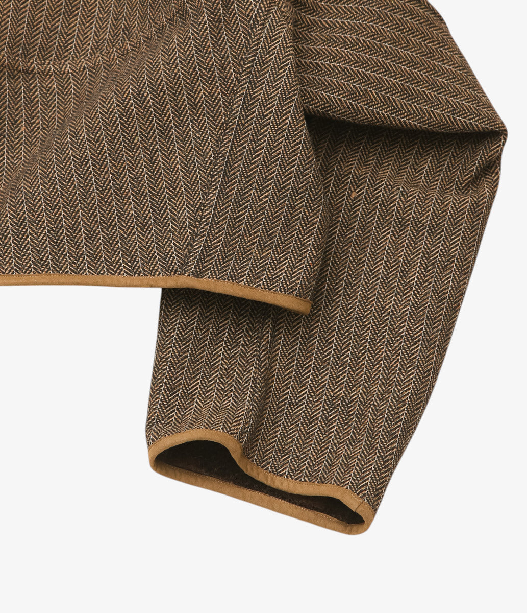 NOMAT ''CIRCLE BLOUSON / NEEDLE WOOL'' (BROWN)