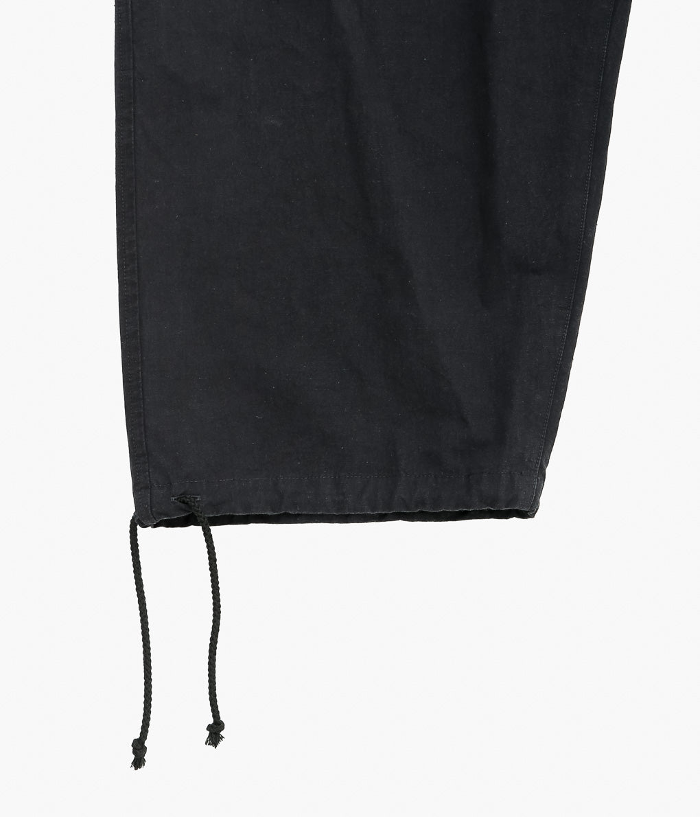 NOMAT ''COTTON HEMP CARGO PANTS'' (BLACK)